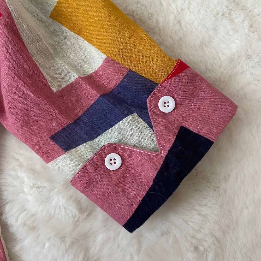 Abstract Shape Button Down Shirt - Picture 3 of 5
